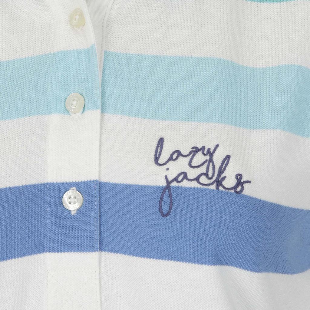 Lazy Jacks Womens/Ladies Striped Logo Polo Shirt