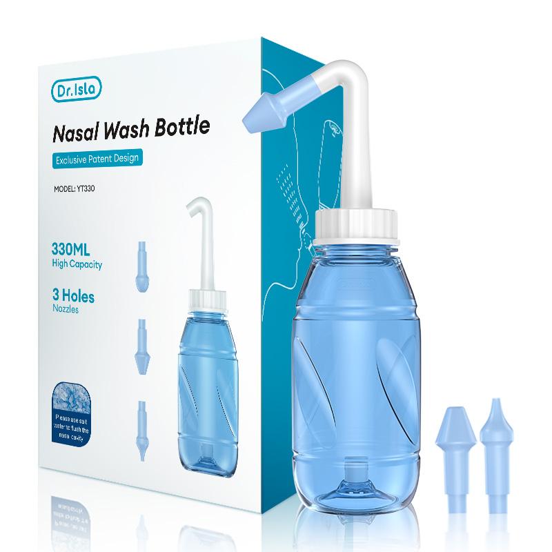 

Dr.isla Очиститель для промывания носа Ирригатор для носа Бутылка для промывания носа Защита от аллергического ринита Взрослые Дети Neti Pot 300 мл синий