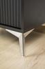 Star Furniture Leg, Silver Chrome, Height 15 Cm