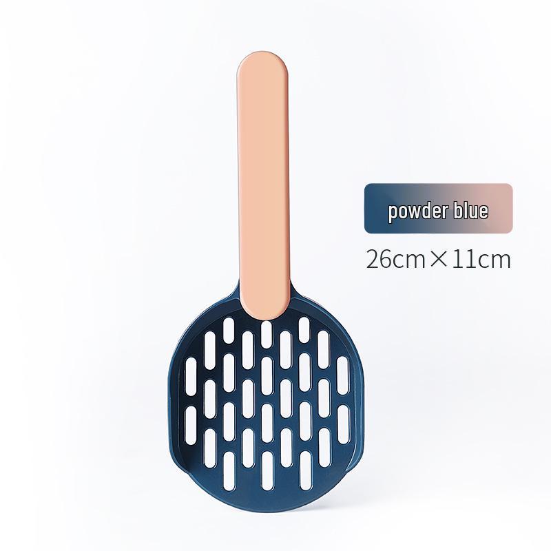 Large Thickened Cat Litter Scoop with Fine Holes - Durable Poop Scooping Tool for Pet Cleaning