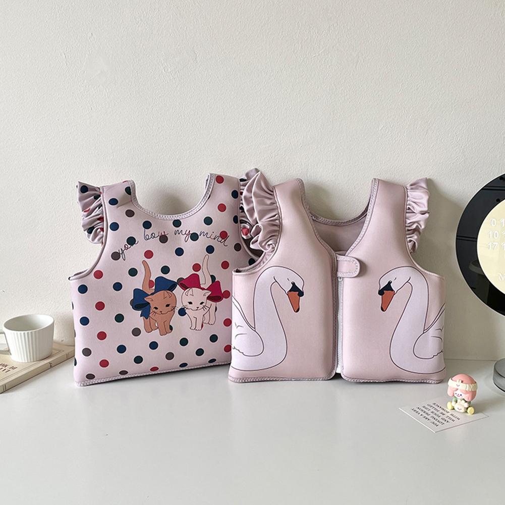 Barnsimväst Simträningsväst Söt Simhjälp Flytkraftskläder Tecknad Flytdyna Baddräkt Flytkraft Simkläder för Pojkar Flickor