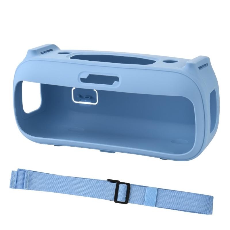 Portable Silicone Cover with Carrying Straps Protective Skin for Speaker, Water Resistant Case