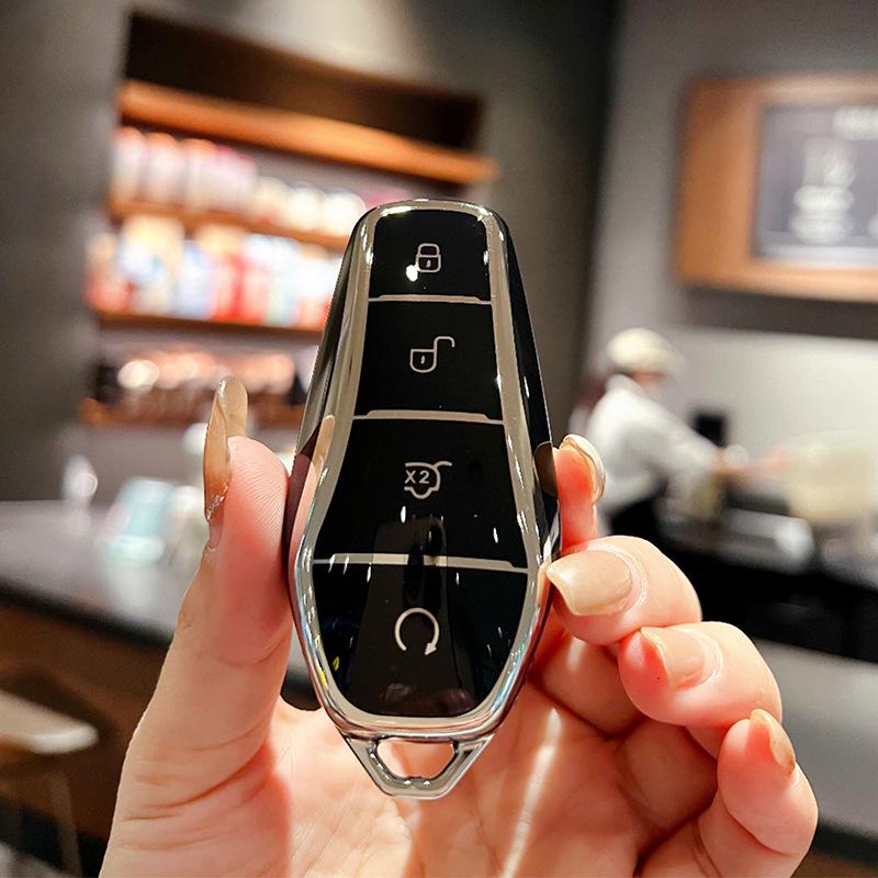 BYD Key Cover - Compatible with Dolphin, Han, Song, Qin, Yuan Plus DMI, Song Pro Max, Speed, Sharp, Han EV, Destroyer 05.