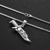 New Nordic Skull Dagger Pendant Necklace Popular Necklace Retro Men's Necklace