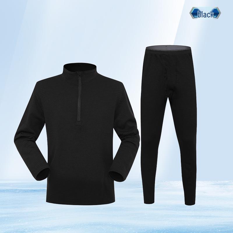 Men s Tactical Cycling Fleece Sherpa Suit - Warm, Versatile, Stand-up Collar XX-Large