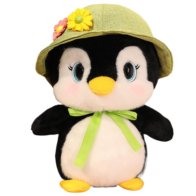 

Adorable Plush Penguin Toy Soft Doll Huggable Kids Birthday Gift Decor Nursery 25cm/9.84in зелений