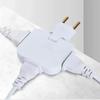 EU Stecker 3 AC Outlet Power Streifen Multiprise 1 Konvertieren 3 Verlängerung Elektrische Steckdose 180 ° Drehen Erfüllung Buchse AC Adapter