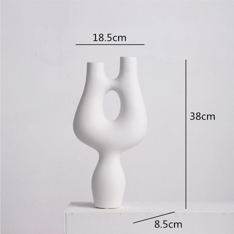 Irregular Rockery Hollow Coral Abstract Ceramic Ornaments Ceramic Vase Flower Arrangement Crafts Ornaments Vases Pots Decor