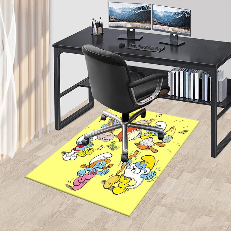 1pc Smurf Band Performance Carpet for Playroom Bedroom Living Room Sofa Home Decor,kids Game Area Rug Non-slip Floor Mat Y72399