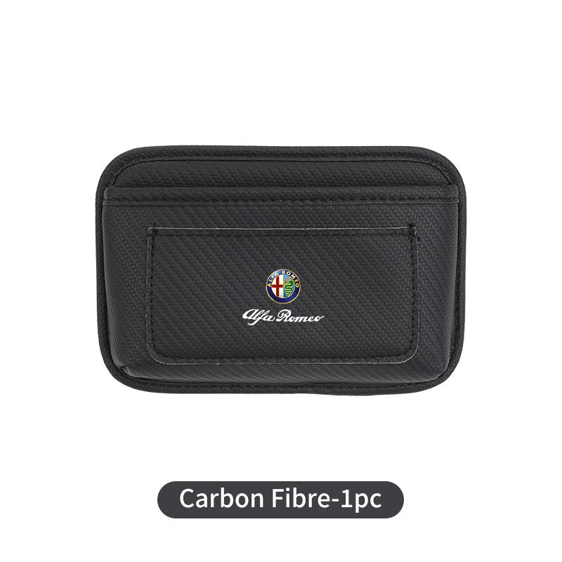 Car Pocket Sticky Storage Hanging Bag Self-Adhesive For Alfa Romeo Giulia Giulietta Stelvio 156 159 147 Mito Tonale Brera Disco zj5