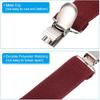 PATIKIL Mitten Clips, Elastic Webbing Strap Hanging Buckle Glove Clamp with Double Side Metal Clip for Keys Bed Sheet