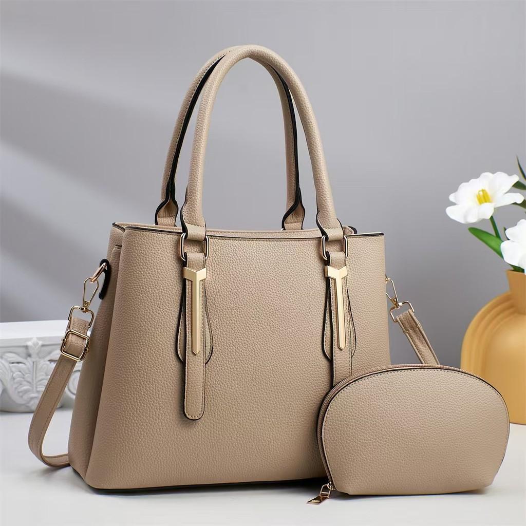 Large Capacity Business Tote Bag With Zipper And Inner Compartments For Women