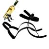 Decorative Dog Shape Bottles Rack Black Wine Storage Racks Creative Red Wine Rack  Kitchen