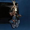 Durable Butterfly Keyring Keychain Pendant Imitation Leather Texture Key Chain