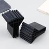 4Pcs Non-Slip Ladder Feet Rubber Pads Foot Covers Furniture Mat Leg Chair Replacement Protectors Cover Black Anti Slip Pads