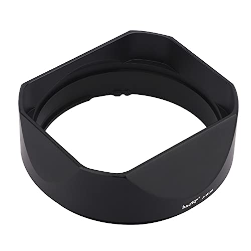 Haoge Metal Square Lens Hood + Hood Cap for Fujifilm, Sony Cyber-Shot DSC RX1, RX1R, RX1RII, R3, RX1M2, and Sony FE 35mm F2.8, FE 55mm/F1.8 Lenses