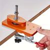 35mm Hinge Boring Jig Woodworking Hole Drilling Guide Locator with Fixture Bakelite Hole Opener Template for Door Cabinets