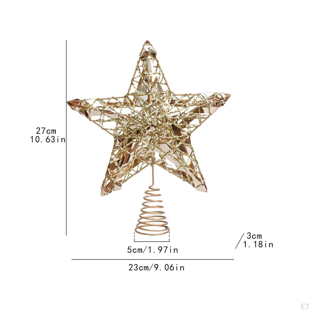 Christmas Tree Top Star Decoration Cute Festive Xmas Ornament for Living