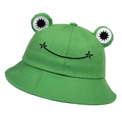 Cute Frog Bucket Hats Women Bucket Hat Women Summer Outdoor Sun Fishing Cap Cotton Wild Panama Hats
