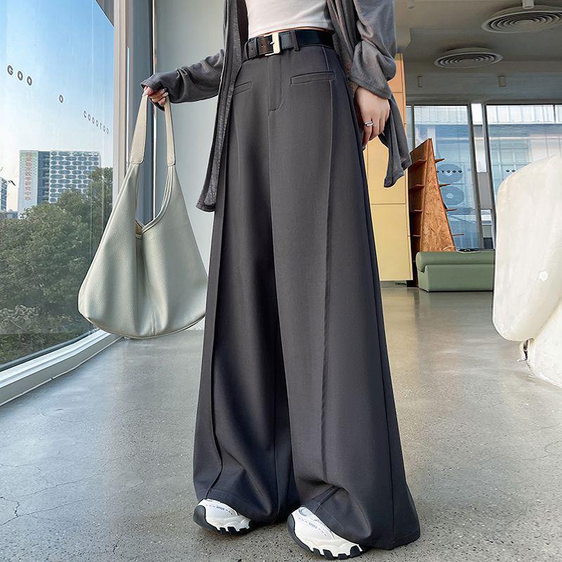 

2026 Spring/Summer Women s High-Waisted Wide-Leg Drape Pants 2XL [68-75 kg]