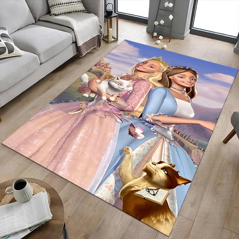 1pc princess butterfly Carpet Anti Slip Polyester Floor Mat for office,Bedroom