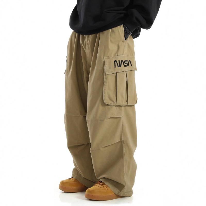 High Street Overalls European Size Wide Wide Wide Legs Long Pants Straight Pants Daily Casual 0