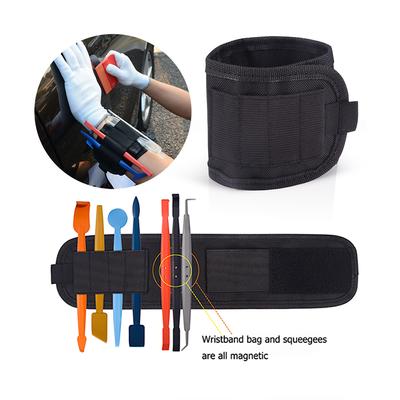 EHDIS Vinyl Auto Wrap Magnetische Armband Werkzeuge Tasche Für Halten Fenster Tönung Rakel Schaber Messer Wrapping Film Magnet Taille Taschen