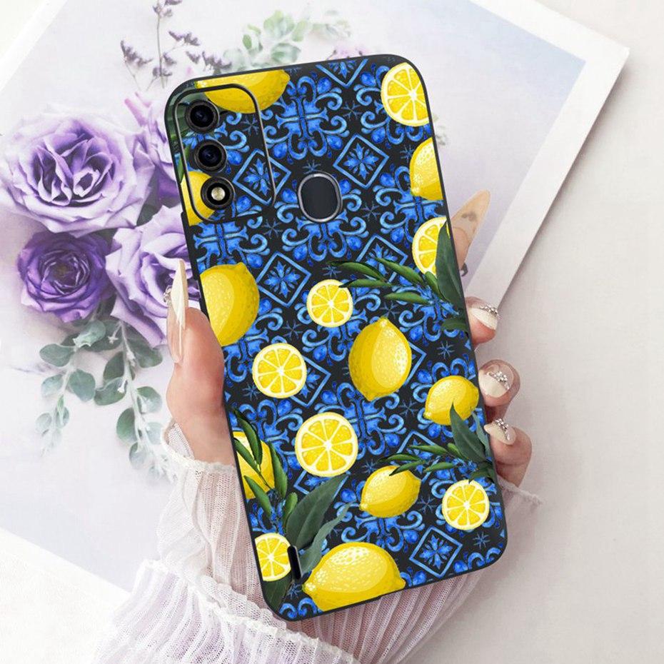 Cute Printing Phone Case For ITEL A48 Soft Black Silicone TPU Cases For Itel A48 Covers Bumpers