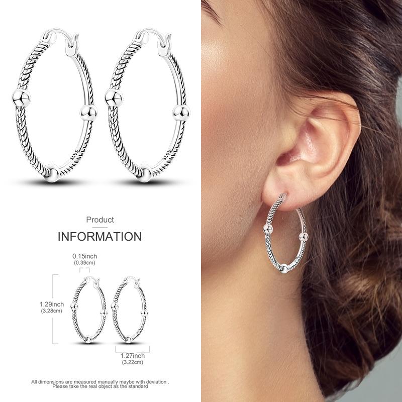 Boucles d'Oreilles Créoles en Argent 925 Zircon Coloré Boucles d'Oreilles Créoles Pavées Pour Femmes Filles Bijoux Cadeau