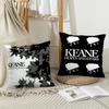 Band K-Keane Rock Cushion Cover Soft Plush Throw Pillow Cover | Double-Sided Decorative Cushion Case | Sofa Bedroom Home Decor