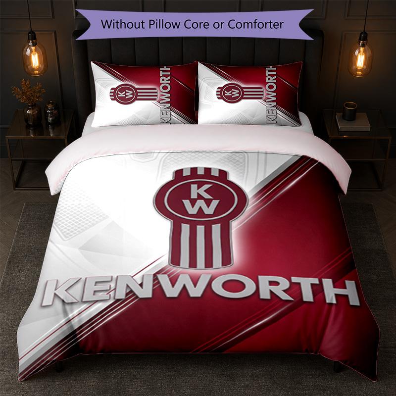Set Biancheria da Letto Kenworth Stampa 3 Pezzi Copripiumino con Due Federe Biancheria da Letto Morbida per Camera da Letto Domestica