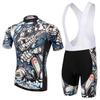 XINTOWN Cycling Bib Short Sleeve Set Men Women Moisture Wicking Bike Clothing