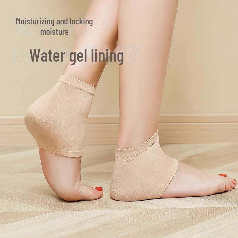 Silicone Heel Protection Socks for Women - Moisturizing and Anti-Cracking Foot Care