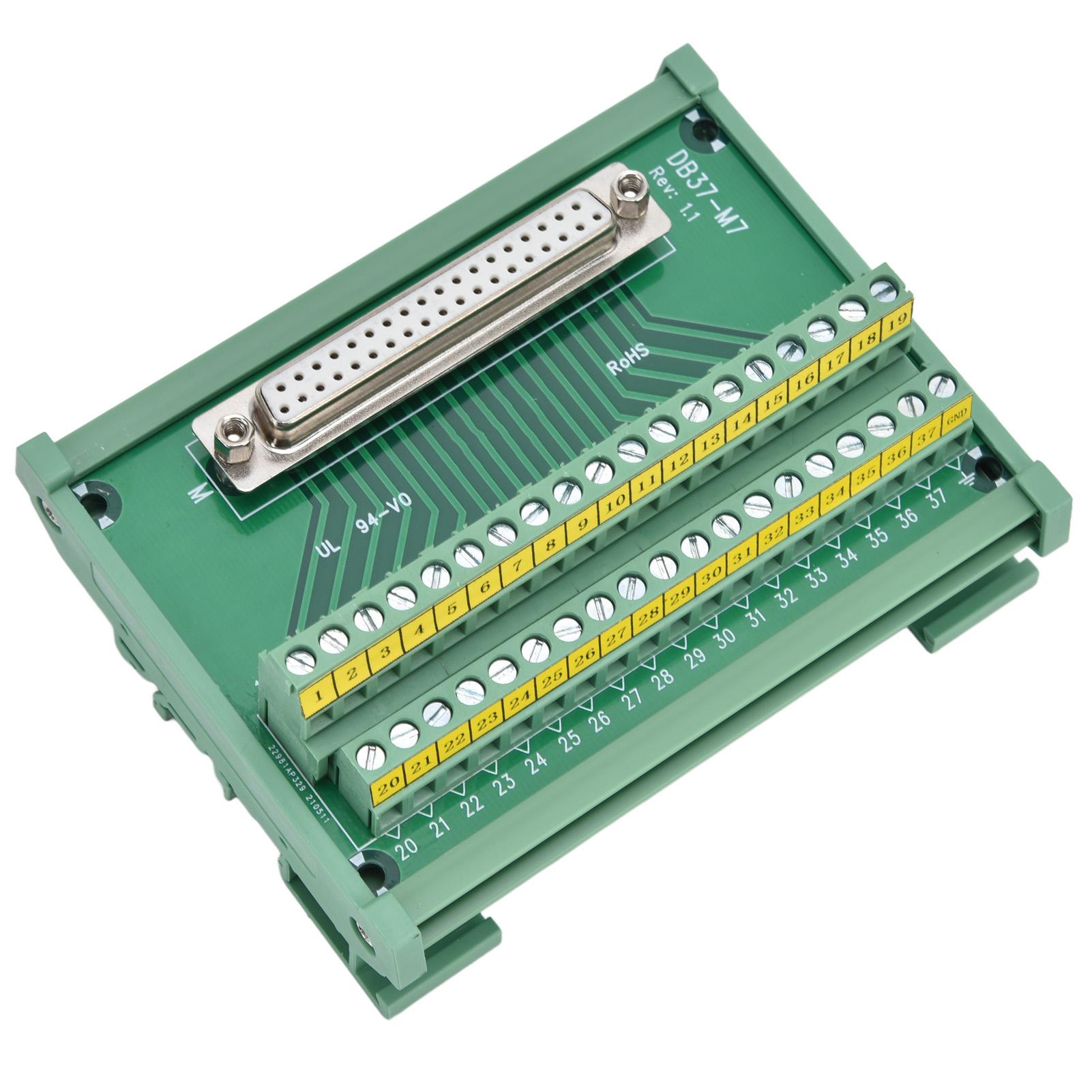 

Terminal Board Adapter Plate Connector Module PCB Breakout Female DC 60V DB37‑M7