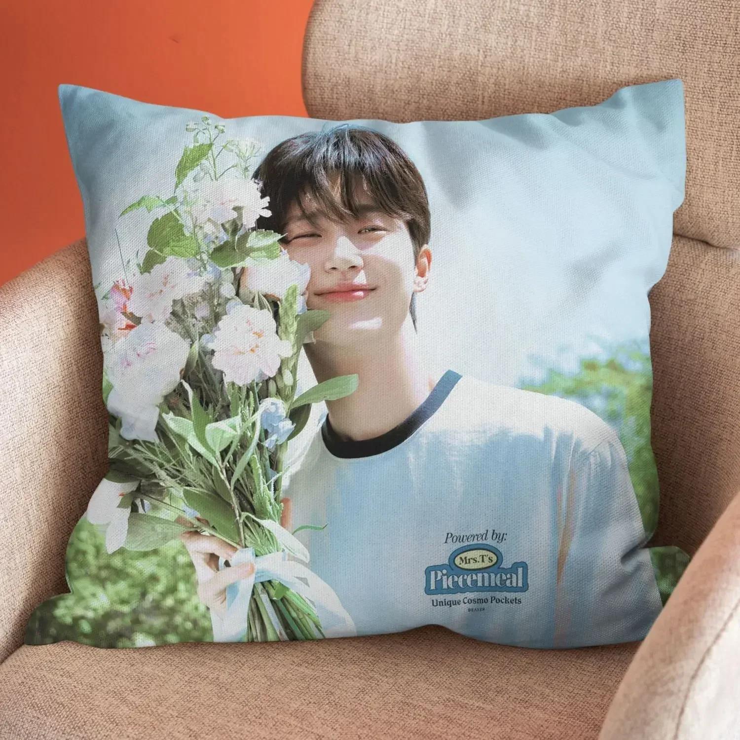Byeon Wooseok funda de almohada del mismo estilo, fund encantador, regalo de cumpleañosL, 30x30cm