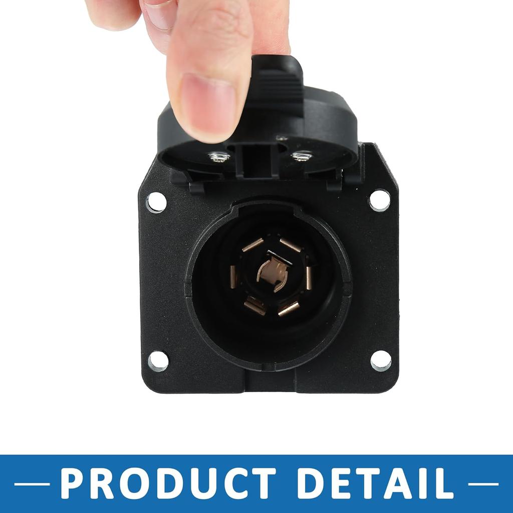 7-Foot 7 Pin Trailer Wiring Harness Extension Connector Vehicle-Side Truck Bed 7 Way RV Wiring Plug Harness Extension for Dodge for Ram 2500