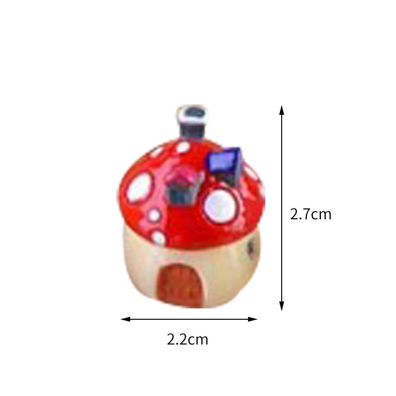 4 Rozmiary Dom Grzybowy Żywica Ozdoba Rękodzieło Ogrodu Wróżek Miniaturowy Mikro Gnom Terrarium Dom Śródziemnomorski Zamek 4 Kolory