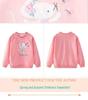 2025 New Style Girls' Spring Sweatshirt - Small & Medium Children's European & American Fashion