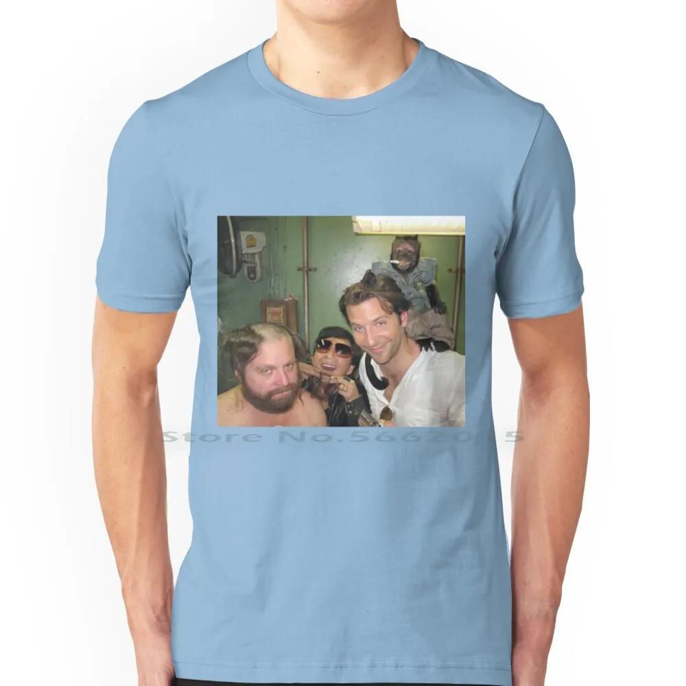 / Hangover Poster Poster T Shirt 100% Cotton Funny The Hangover Party Drunk Movie Beer Drinking Bradley Cooper Comedy Short