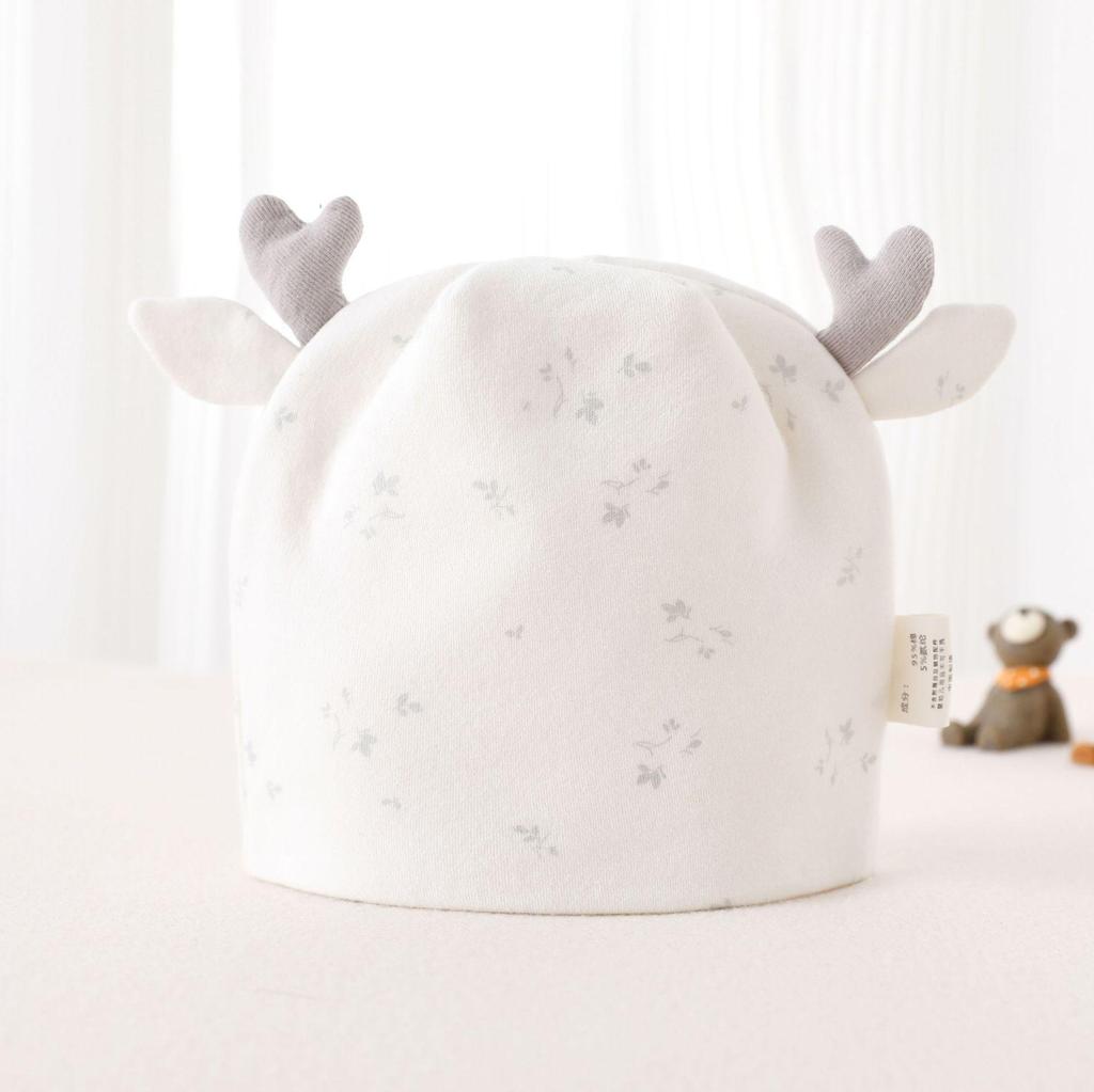 Newborn Double-Layer Cotton Pullover Hat for Spring & Autumn