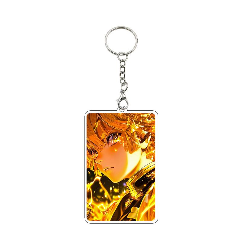 Anime Nezuko Agatsuma Zenitsu Kanroji Mitsuri Cartoon Cool Acrylic Keychain Accessories Figure Pendant Charm Decor Gifts Toys