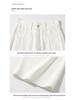 Women's High-Waisted White Wide-Leg Jeans - Spring 2026 Collection, Versatile Slimming Loose Fit, Floor-Length Straight Pants