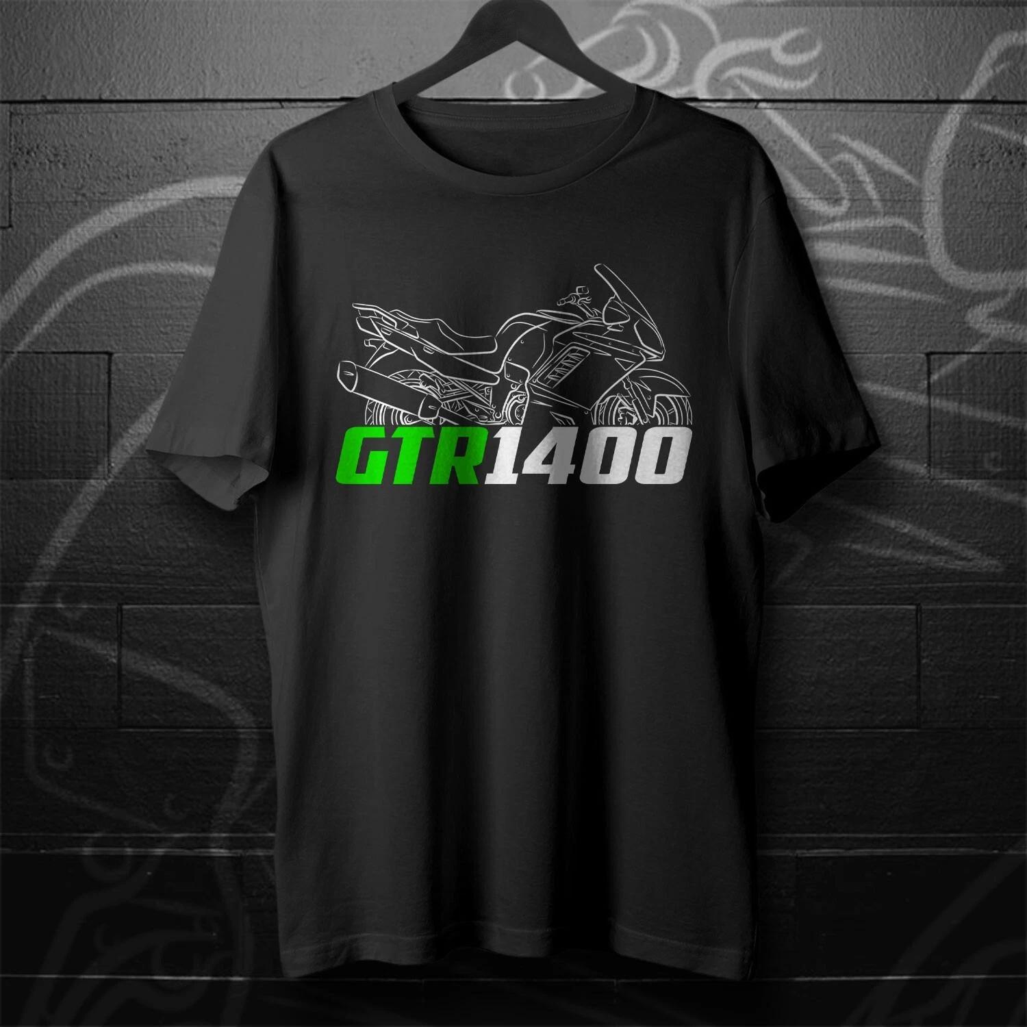 Black men s and women s T-shirt For Kawasaki GTR 1400 & Concours 14 2007-2022- Motorcycle XS