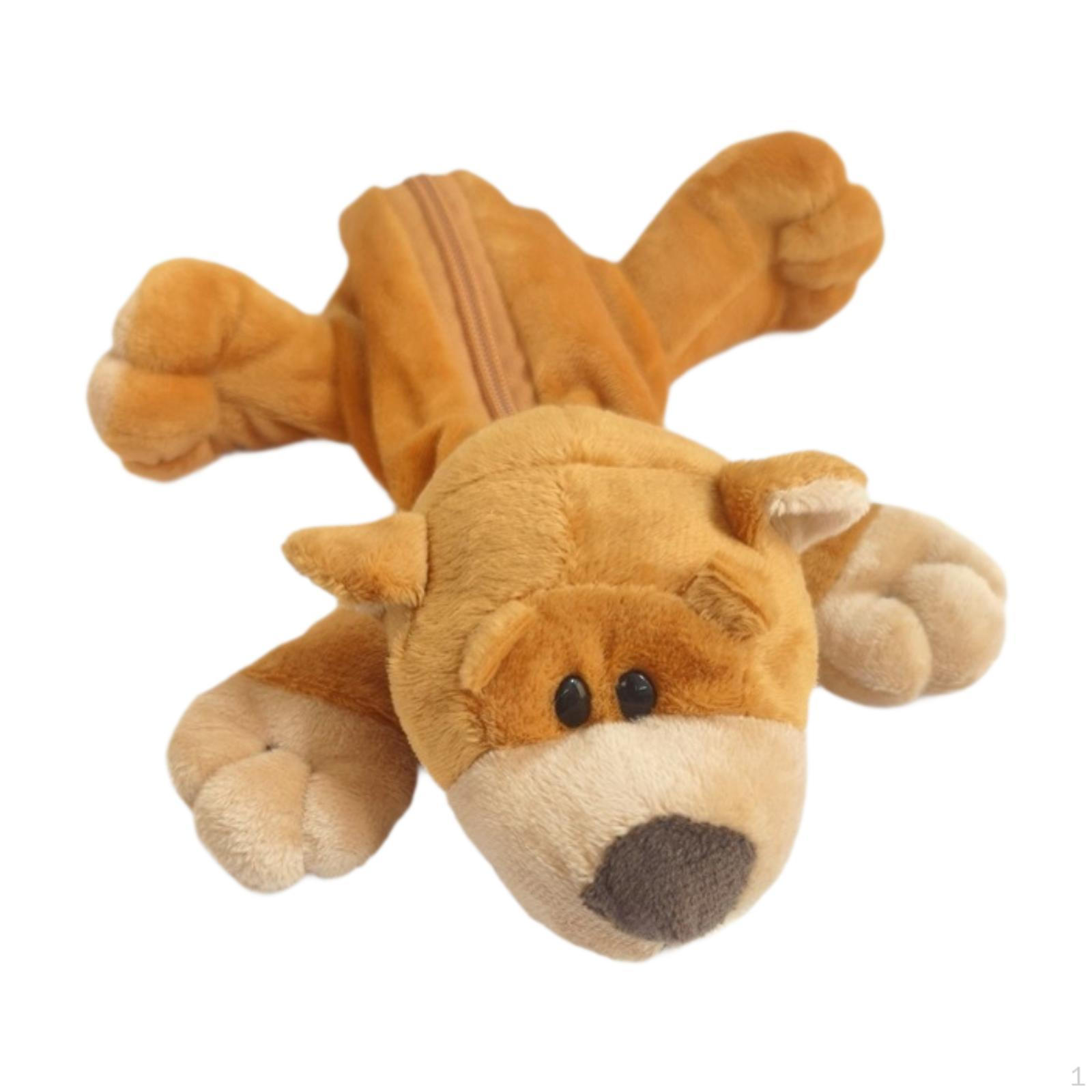 

Pencil Case with Zipper, School Supplies, Lightweight Animal Pattern Case, Pouch for Bear