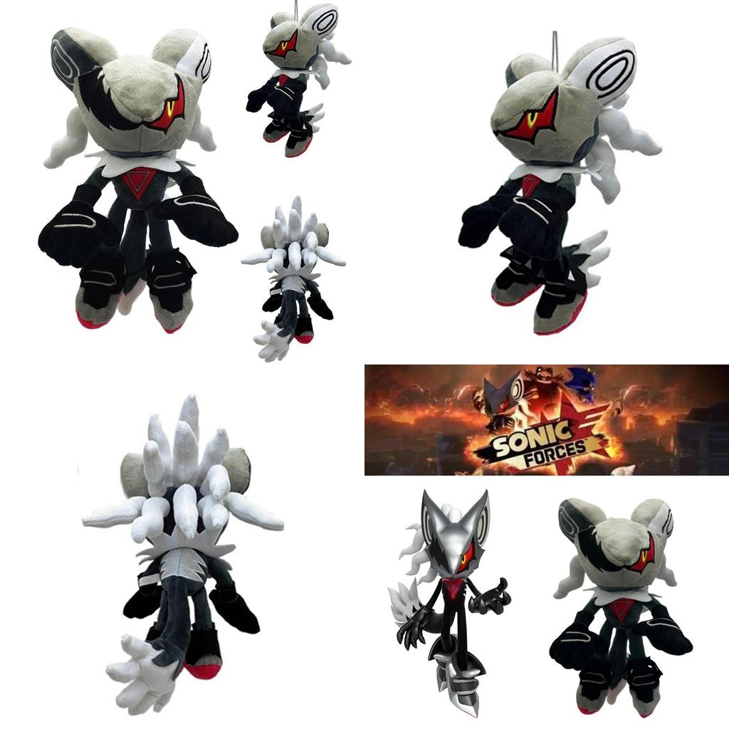Peluche Kawaii di Shadow the Hedgehog da 31 cm, ispirato a Super Sonic Infinite, ideale come regalo.