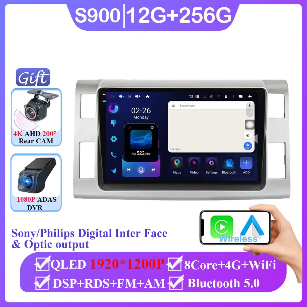 Android 14 Car Radio For Toyota Previa 3 III XR50 Estima 2006-2019 Carplay Navigation Multimedia Video Player Stereo No 2din DVD