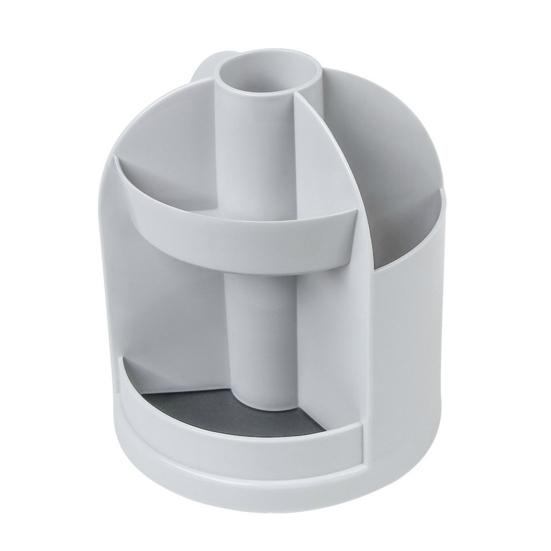 Pen Holder Makeup Organizer Creative Multi-Grid Design 360-degree Rotatable Easy Access Versatile Storage Box