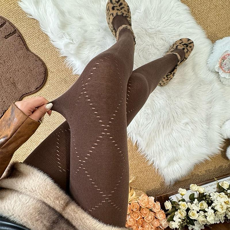 2025 Autumn Winter Basic Tights Women 100D High Waist Elastic Slim Opaque Stockings Pantyhose Silky Footed Tights For Party