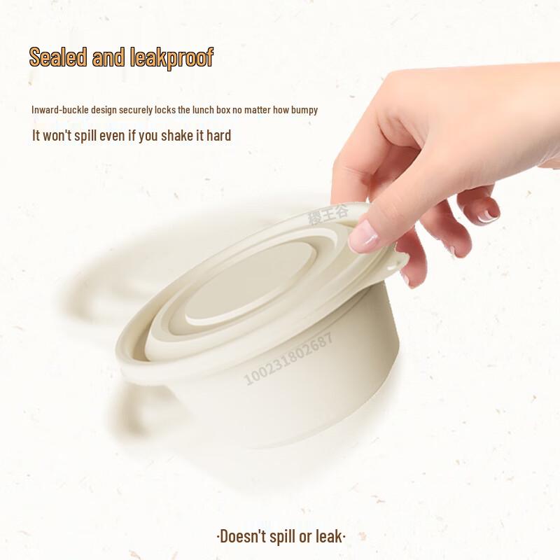 Jiwanggu Degradable Corn Starch Round Disposable Food Container Set