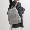 Solid Color Backpack Women's Multi-Layer Pocket Water-Repellent Nylon Backpack